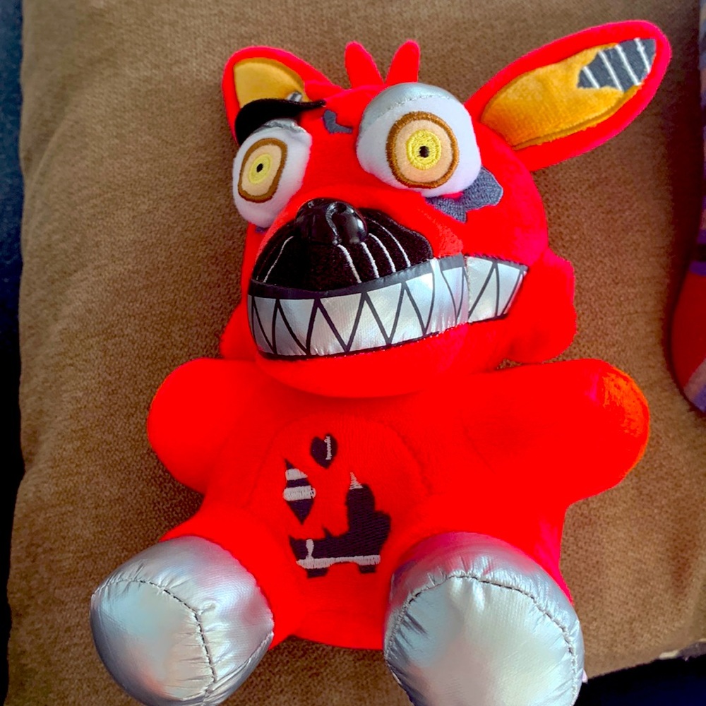 Five Nights At Freddy's Nightmare Foxy 8" Plush, Red Fox